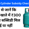 LPG Gas Cylinder Subsidy Check Online 2024: यहां से जानें कि आपके खाते में ₹300 की गैस सब्सिडी मिल गई या नहीं