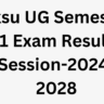 Vksu UG Semester 1 Exam Result Session-2024-2028