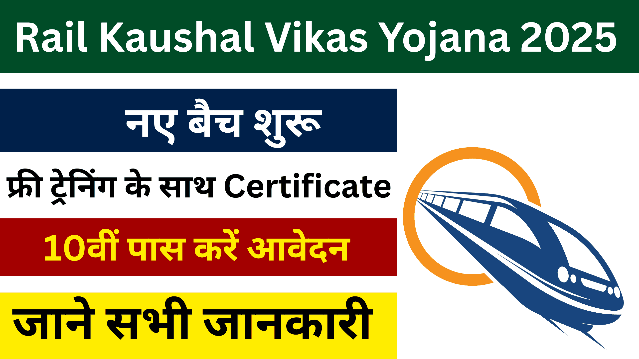 Rail Kaushal Vikas Yojana 2025: निशुल्क कौशल प्रशिक्षण के लिए आवेदन शुरू, जून बैच के लिए जल्दी करे आवेदन