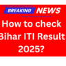 Bihar ITI Result 2025 Download Link Out – How to check Bihar ITI Result 2025?