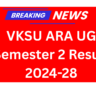VKSU ARA UG Semester 2 Result 2024-28
