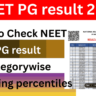 NEET PG result 2025 News: How to Check NEET PG result category-wise qualifying percentiles