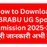 BRABU UG Spot Admission 2025 | How to Download BRABU UG Spot Admission 2025-29