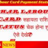 Bihar Labour Card Payment Status Check | Bihar Labour Card सहायता राशि status चेक होना शुरू ऐसे देखे?