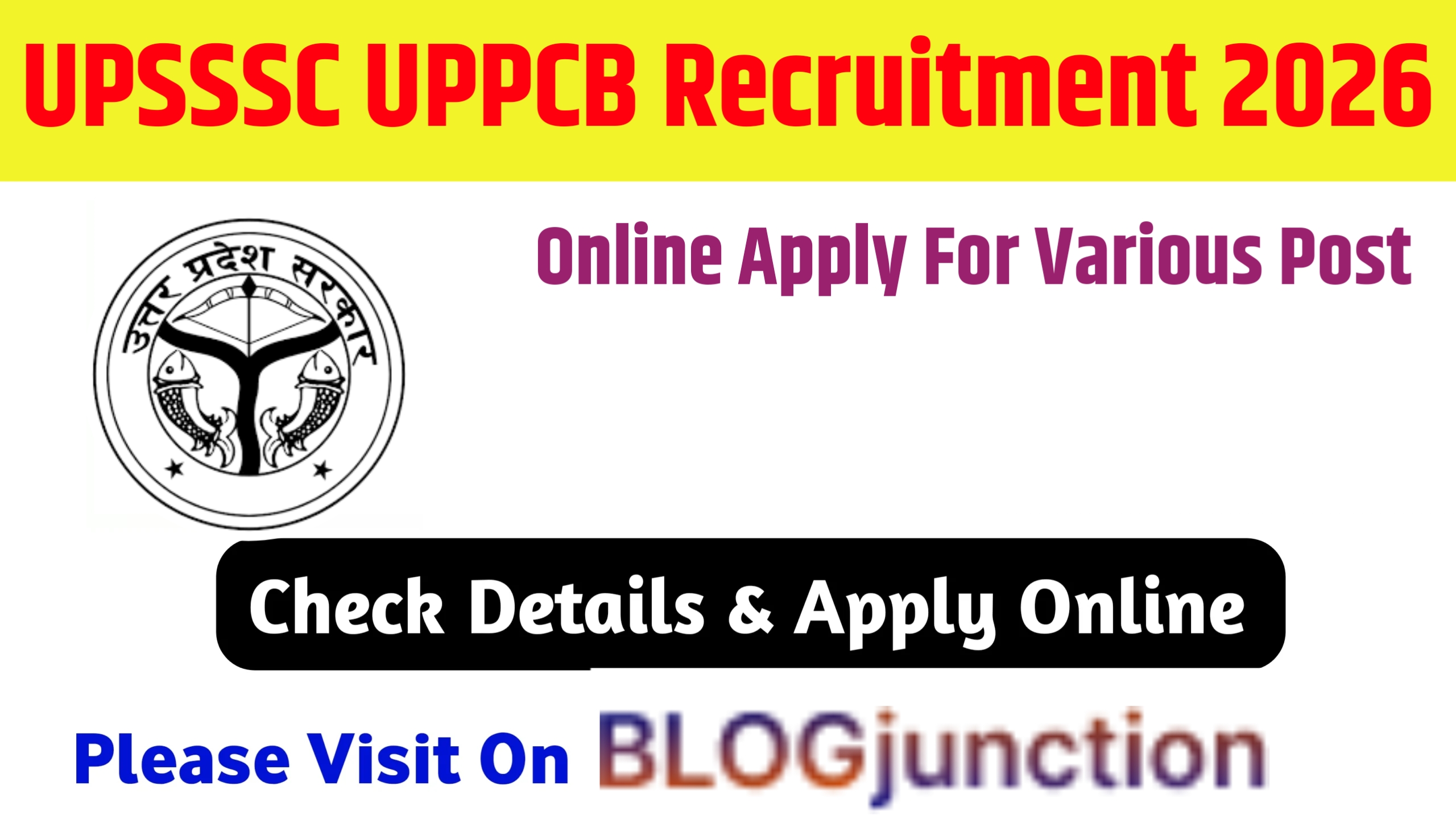 UPSSSC UPPCB Recruitment 2026: Online Apply For Various Post