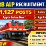 Railway RRB ALP Recruitment 2026 - Apply Online For 11,127 Vacancies